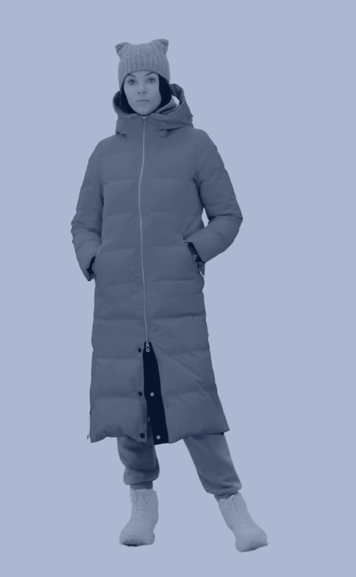 Long Down-Filled Coat