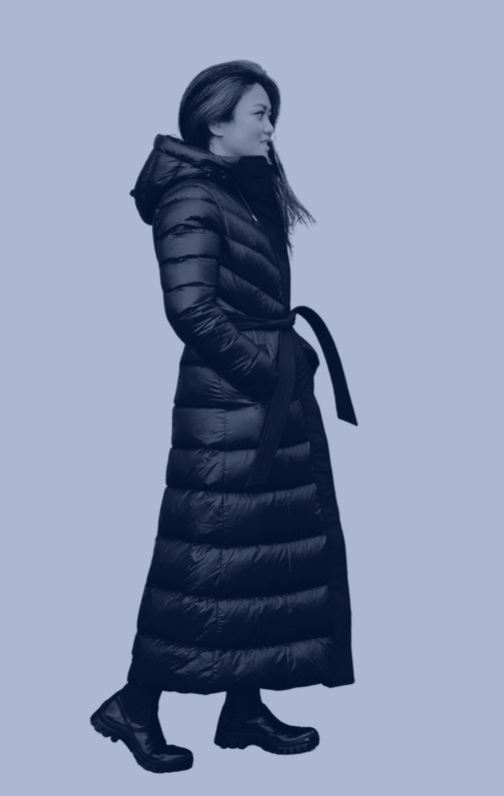 Long Down-Filled Coat